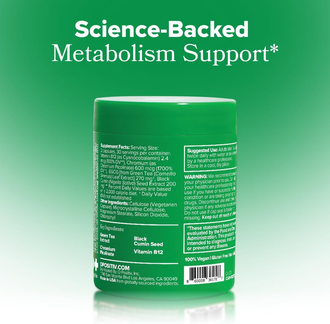 MOTO Women's Metabolism Support - Energy, Curb Cravings, Healthy Metabolism 30pc