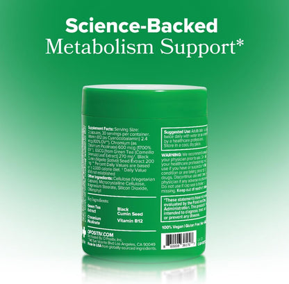 MOTO Women's Metabolism Support - Energy, Curb Cravings, Healthy Metabolism 30pc